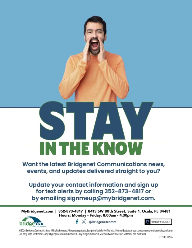 Stay In The Know with Bridgenet!